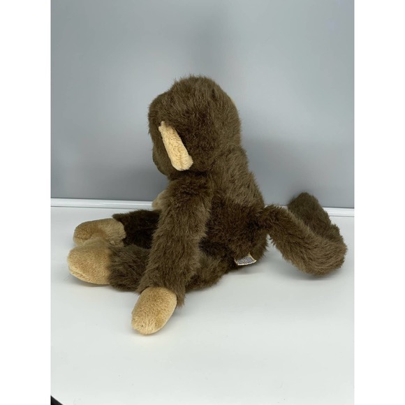 Vintage 1988 Bravo Applause Chimpanzee 17” Realistic Brown Stuffed Plush Monkey - Picture 2 of 12